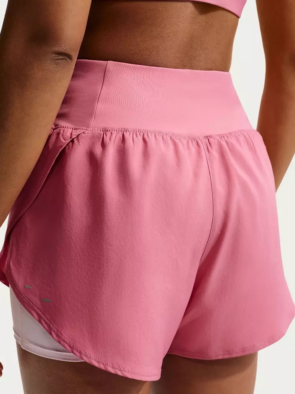 Nike Women's Flow Dri-FIT High-Waisted 2-in-1 Running Short - Picture 5 of 7